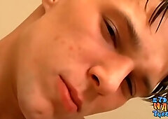 Youthful Fellow Drains his Giant Jizz-Shotgun until he Blows A Load Geysers