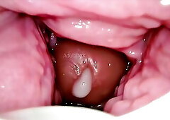 Cum Inside Me Over and Over! Camera inside Vagina Creampie Cervix POV