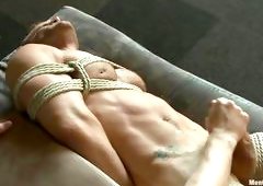 Muscled Gay Tied And Sucked