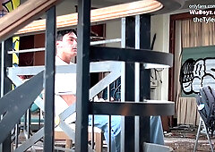 Swallowing Hot Asian Jock Pee, Tyler Wu Cruising In An Abandoned Building