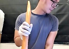 Newbie fag, throat training