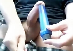 Young Hairless Boy Plays Till He Cums