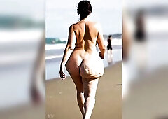 Wide thick haunches aged sweethearts with heavy butts - two [AI]