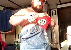 Gay belly, smoking, meaty