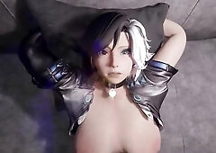 Luna from Marvel Rivals Playing with Futanari (SOUND, 24FPS, FullHD) @LucisLab