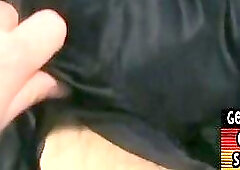 German stud gets his dick jerked by nympho gay b4 cumming