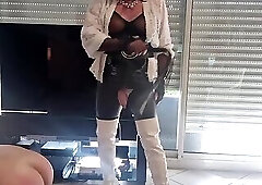 Mistress Alexvicious playing with a faggot