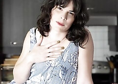 CANADA TRANNY - Nora Amour Feeling Lewd In The Kitchen