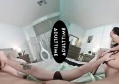 UP CLOSE VR - POV Hawt Chick Jade Kimiko Struggles Taking Your BIGGEST Dong! SHAKING CLIMAX + JIZZ FLOW