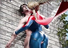 Super Gal Subdues and Extracts Milk from a Homeless Stud's Jock - Magikal3D