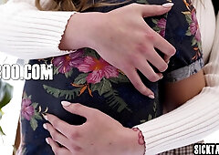 Hottie lesbian pounded her raunchy best friend