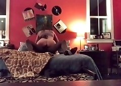 Lustful brunette cuckolds her husband with a black guy