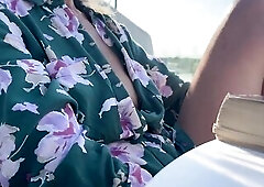 Quietly and discreetly loosening the buttons of my shirt during the time that sitting in a public coffee shop, drawing subtle attention to myself and 