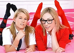 Astonishing FFM fuck with two blondes Lily LaBeau and Aiden Aspen