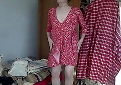 Old ladyboy Serge Lusin. Videochat. 2025a