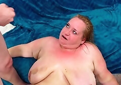 Kandi Kiss, the curvy goddess, passionately gets fucked by a skinny guy