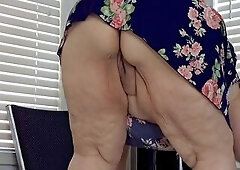 Large ass older big beautiful woman ssbbw showing her chunky butt - chunky pawg mother i'd like to fuck maid office boss in mini suit