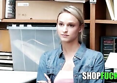 See Police Officer Punishes Sexy Blond Student - SHOPFUCK on  now! - Small, Slim, Golden-Haired Teen, Sucking Dong, Security Guard, Caught Stealing, L