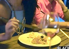 Concupiscent woman is cheating on her spouse with a ebony chap, during a luxuriuous vacation