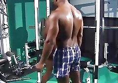 Ebony Guys Making Out In Gym