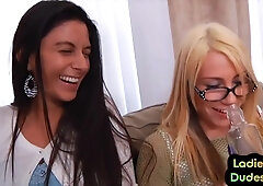 Pegging Mistresses Use Guy Booty In Strapon Group Ha