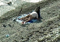 Hardcore voyeur fucking at garden place