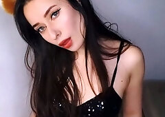 Amateur webcam babe dildo masturbation