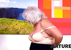 Banging the busty MILF while her husband watches the whole show