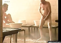 Hot gay rimjob and cumshot