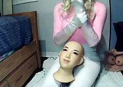Lina Paige - Renis Dream 2! Reni Plays With Her Happi Female Mask!
