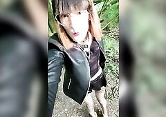 Screwing FanTasMe.. A transvestite bitch walks around in a Cum Dump. CuMDOWN Public Exhibition in the Senart Forest at Brunoy 91. CuMSLuT Seeking Seme