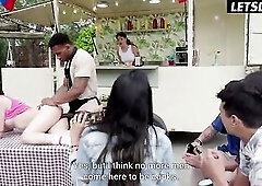 We Get Watched by a Crowd Filming Our Standing Sex in Public