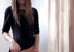 She cums all over her dress at 7:33