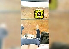 TS PRINCESSELI Playing with Feet and Booty