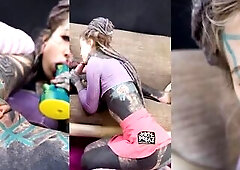 Hippie Butt Stuffed with Large Toy Then Banged by Hard Ramrod
