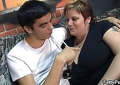 He screws massive tits plumper