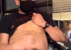 Hooded Masturbate off