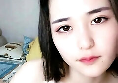 Amateur young teen solo masturbation on her livingroom