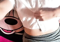 MARRIED NEIGHBOUR ASKS ME TO RECORD HER DURING THE TIME THAT THIS BABE TAKES OFF HER CLOTHING