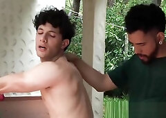 Straight cutie seduced and screwed by hung Latino