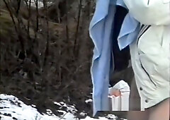 Norwegian Step daddy take a bath in ice cold water january 1992