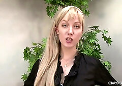 Strict blonde boss uses her employee's face as a footrest during office domination