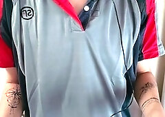 Delivery boys, hand job, in chinese