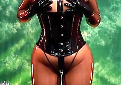 Raunchy Latex Rubber mother I'd like to fuck Arya Grander Slow Meditative JOI