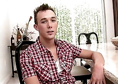 White stripper dude whacking off