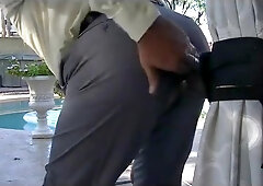 Dress Clothes Dildo Ride using my man cunt 6