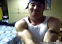 Matty Stripping Out Of A Football Uniform