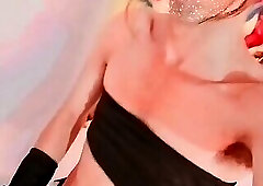 Novinha femboy pelada de pica dura- travesti puta safada feminina excitada de calcinha