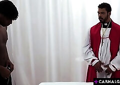 Pastor Cali said a short prayer with me and told me to sit in the first pew