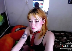 Booty and busty slim hot cute blonde teen cam solo
